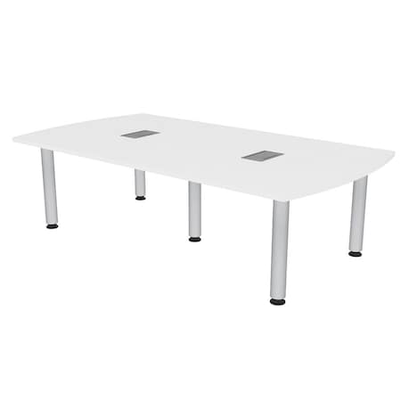 Skutchi Designs 45.25 in W, 84 in L, 29 in H, Engineered Wood Top, White H-AREC-4684-PT-09-EL